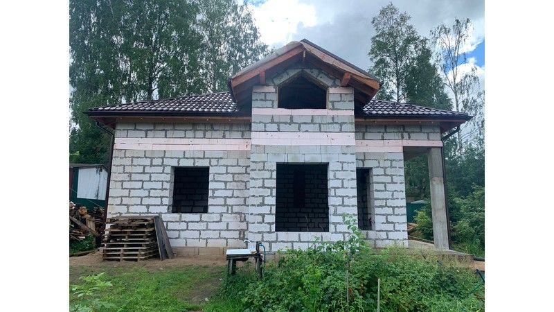 Построенный дом 14,8×10,3 м по проекту заказчика